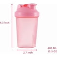 thumbnail image 2 of Shaker Bottle 400 ml Shaker Bottle con Bola Mezcladora Shaker Bottle para Proteínas, 2 of 8