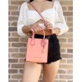 thumbnail image 4 of Michael Kors Womens Mercer Extra-Small Pebbled Leather Crossbody Bag (Sherbert), 4 of 5