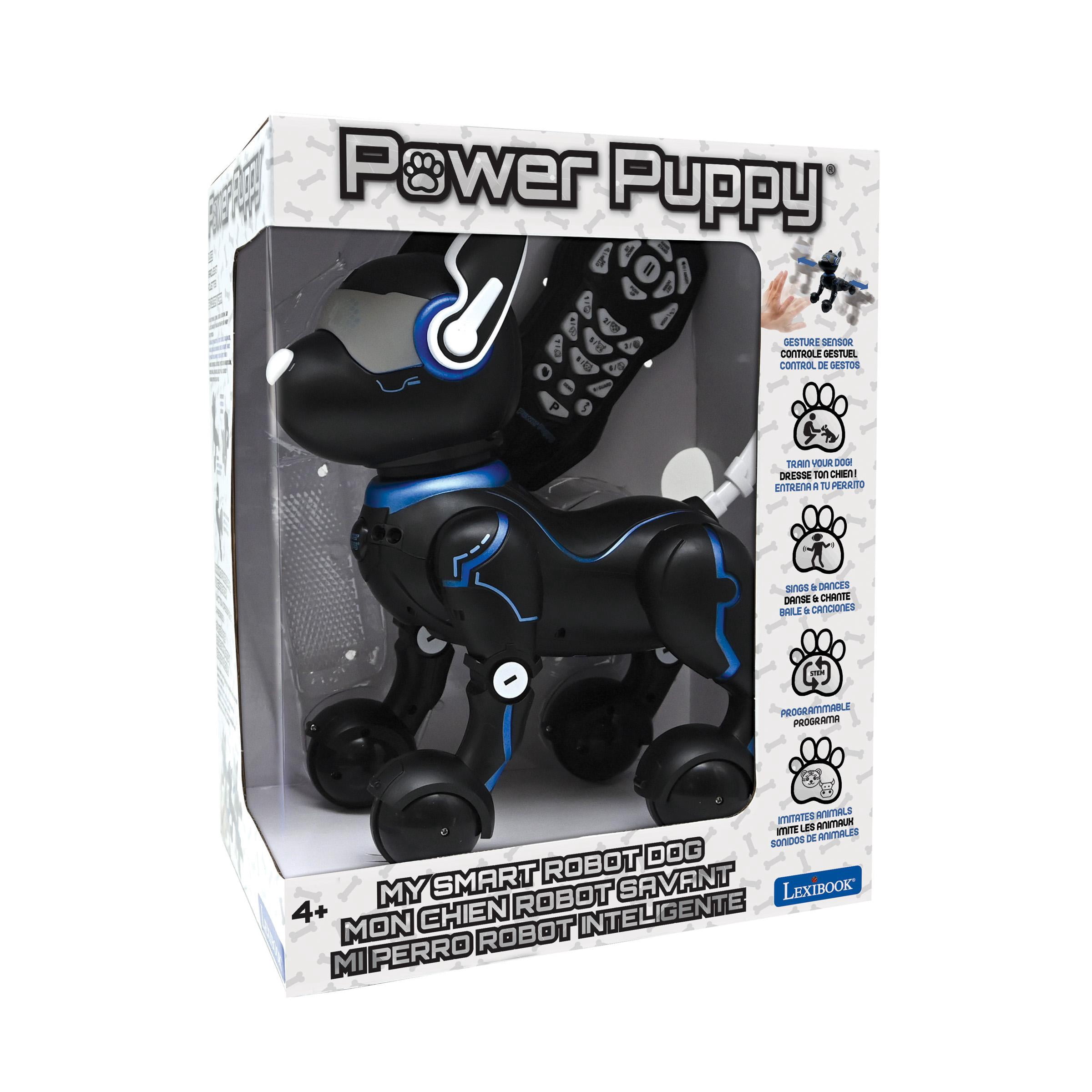 Lexibook Power Puppy Smart Robot Dog, Programmable, Black