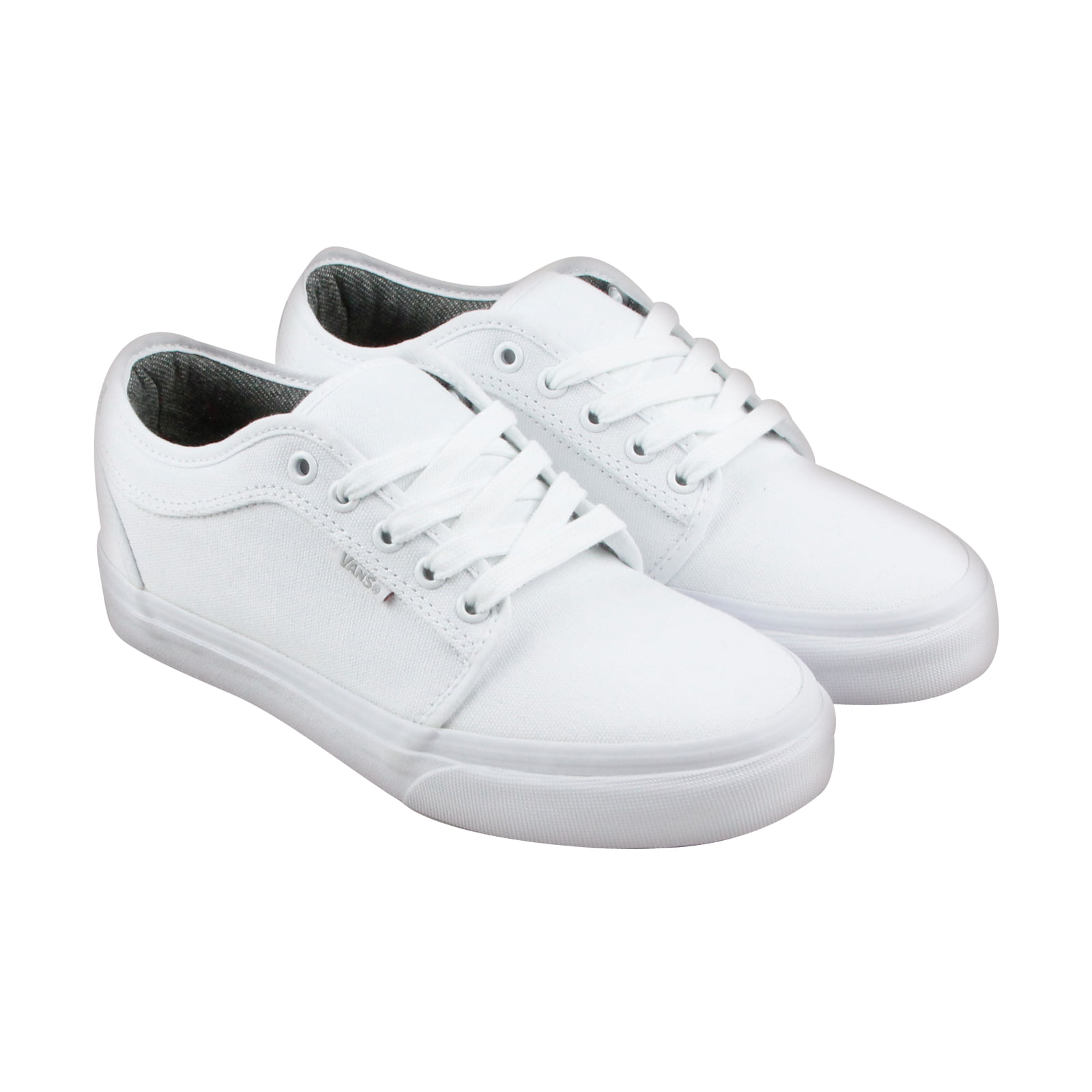 Vans Vans Chukka Low Mens White Canvas Lace Up Sneakers Shoes
