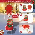 thumbnail image 7 of Ayieyill 6pcs Candy Yard Decorations for Christmas, Large Xmas Signs for Outdoor Christmas Decorations Yard, 7 of 7