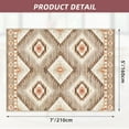 thumbnail image 2 of 5'x7' Area Rugs for Living Room, Machine Washable Non-Slip Carpet, Soft Faux Wool Low Pile Moroccan Farmhouse Western Rug, Camel, 2 of 5