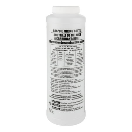 Kimpex Oil Gas Mixing Bottle for All 2 Cycle Engines Measuring Litres Gallon Transparent 32 oz