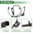 thumbnail image 4 of Sensor de velocidad de rueda ABS Unique Bargains, conjunto de sensor del sistema de frenos antibloqueo para Mitsubishi Eclipse Cross 2018-2020 para FWD No.4670B314 parte trasera derecha, 4 of 7