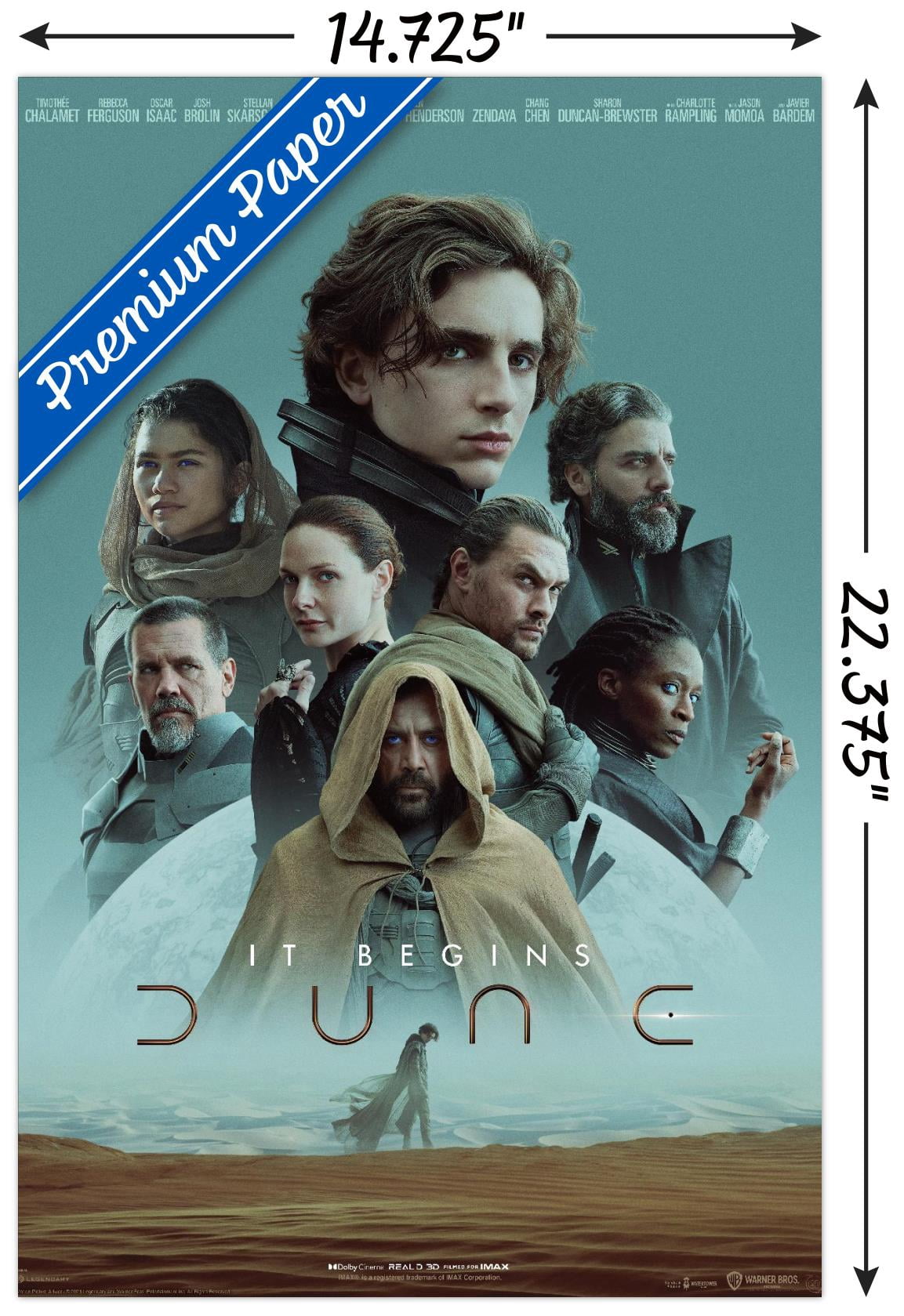 Dune - Part 1 Wall Poster, 14.725" x 22.375"