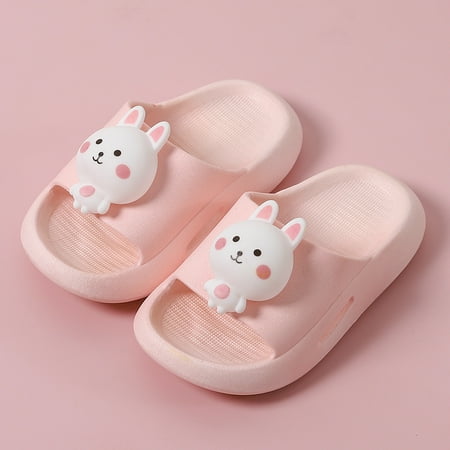

Cute Cartoon Animal Quick Dry Non-slip Slides Slippers For Baby Girls Toddler