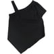thumbnail image 1 of bar III Blusa asimétrica de punto para mujer, negro, XX-Small, 1 of 2