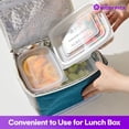 thumbnail image 6 of BUDDY PACK Reusable Food Storage Container With Lid for Meal Prep, BPA Free, Made in Korea, 50 Pack, 2 Compartments, 23 oz, 6 of 11