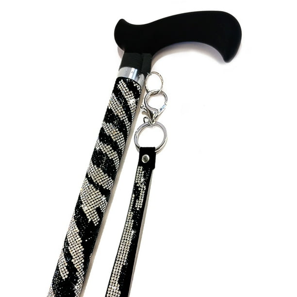 Jacqueline Kent Sugar Cane Adjustable Cane Zebra