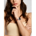 thumbnail image 5 of TOYOUTHS Leather Band Compatible with Apple Watch Band 38/40/41/42/44/45/49mm Ultra 2 Women Dressy Slim Thin Strap with D-Shaped Diamond Metal Buckle Bracelet for iWatch SE Series 9 8 7 6 5 4 3 2 1, 5 of 6