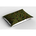 thumbnail image 2 of Ambesonne Camo Pillow Sham 2 Pack, Summer Grungy Pattern, 36"x20", Khaki Green Brown, 2 of 3