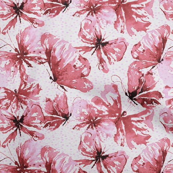 oneOone Viscose Chiffon Red Fabric Wreath Personalized Name Quilting Supplies Print Sewing Fabric By The Yard 42 Inch Wide