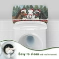 thumbnail image 4 of ZIATUBLE Christmas Horse Toilet Tank Protector Snow Trees Toilet Tank Cover Lid Soft Toilet Tank Lid Dust Cover Easy to Clean Toilet Bowl Tank Covers for Bathroom Home Indoor Decor, 4 of 5