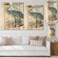thumbnail image 4 of Designart 'Ancient Australian Birds V' Traditional Print on Natural Pine Wood, 4 of 5