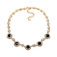 thumbnail image 1 of Sonducket Necklace Crystal Bling Brightness Unique Polishing Birthday Leisure Wedding Elegant Style Pendant Chain Gift Exquisite Type3, 1 of 6