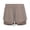 Coffee, variant on Arlun Women's Athletic Gym Training Shorts Elastic Waist Drawstring Shorts Summer Running Workout Shorts Plus Size Breathable Stretchy Built-In Solid Color Casual Pants Khaki L