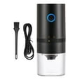 thumbnail image 2 of Molinillo de café eléctrico portátil con botón de encendido y apagado fácil, fresa cónica de cerámica, grano ajustable para picnic en oficina. Negro, 2 of 10