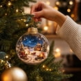 thumbnail image 5 of Eagokdc Light‑Up Christmas Ball Decorations Clear Hanging Ornaments, Farmhouse Hanging Balls for Christmas Tree Wall Window Ceiling Decor, 5 of 6