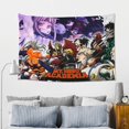 thumbnail image 6 of My Hero Academia Tapestry, Anime Wall Poster Art, Wall Tapestry For Bedroom Living Room Dorm Room, Wall Hanging For Festival Party Events Background Photography Backdrop, 60x40 Inch, 6 of 9