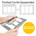 thumbnail image 4 of Yayeee Rocker Switch Wall Plate 1-Gang 4.6"x2.9" Home Decorative Outlet Cover, Floral Forest Pattern, 4 of 6