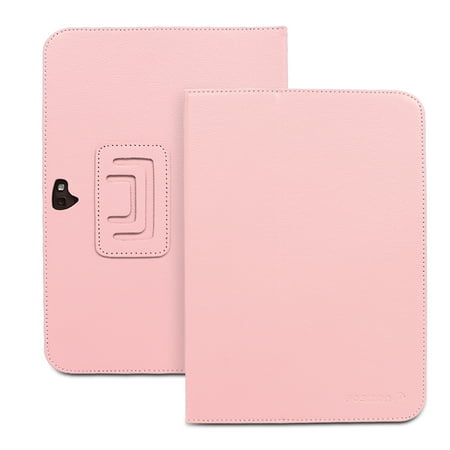 Pink Leather Skin - Pink PU Leather Folio Stand Case Cover Skin Pouch For Google Nexus 10 Tablet New