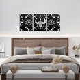 thumbnail image 4 of Hieng Western Bull Skull Wall Painting Posters and Prints Southwestern Aztec Picture Wall Decor Boys Girls Boho Tribal Canvas Wall Hieng for Living Room Bedroom Ethnic Bohemian, 4 of 6