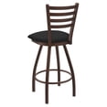 thumbnail image 2 of 410 Jackie 25" Swivel Counter Stool with Bronze Finish and Graph Coal Seat, 2 of 4