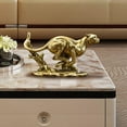 thumbnail image 6 of Esquirla Small Leopard Statue, Leopard Miniature Figure, Table Decoration, Leopard Decoration, Ornament for Farmhouse, Bedroom, Bookshelf Gold, 6 of 8