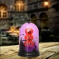 thumbnail image 4 of Pantalla de Halloween regalo vintage electrónica cubierta para el festival de Calabaza púrpura Colcomx pantalla de lámpara, 4 of 7