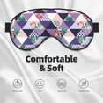 thumbnail image 3 of Xecao Plaid Flamingo for Soft Fluffy Sleeping Blindfold, Nap eye cover tailored for the utmost comfort for girls, women, kids, and adults., 3 of 7