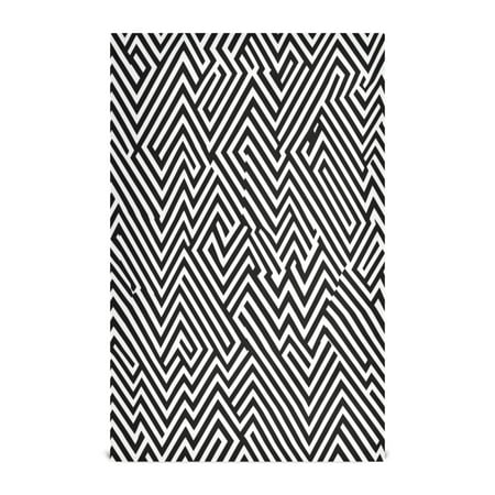 

Modern Zigzag Lines Kitchen Towels Set of 4 Tea Towels for Kitchen Decorative Waffle Dishcloths 28x18in