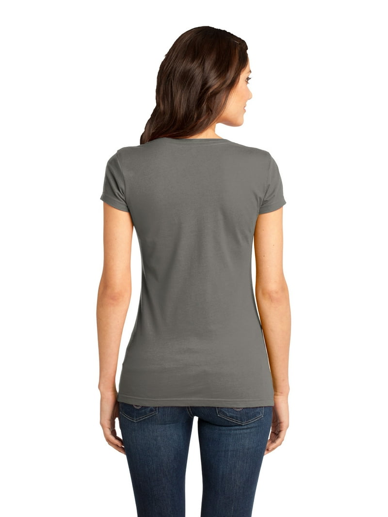 District-Juniors Very Important Tee V-Neck (DT6501) - 4.3 Oz, Ring Spun Cotton, Junior Sizes XS-4XL