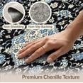 thumbnail image 6 of ODIKA 9'x12' Washable Area Rug Non-Slip, Chair-Friendly Bulk Abstract Farmhouse Transitional Scroll Border Brushstroke for Dining Room, Basement, Large Office, 6 of 7