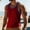 Red, variant on Oplxuo Men's Gym Workout Tank Tops - Soft Lightweight Sleeveless Muscle Shirts for Beach & Athletic Wear