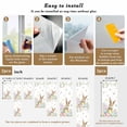 thumbnail image 6 of Easter Window Privacy Film, Spring Rabbit Colorful Eggs Budding Florals Leaf Static Cling UV Sun Blocking Heat Control Window Tint Day and Night, Non-Adhesive One Way Privacy Cover 17.7''x78.7'', 6 of 7