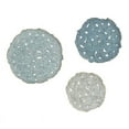 thumbnail image 2 of Madison Park 3-Piece Transitional Textured Feather 3-piece Metal Disc Wall Decor Set with Hook Rings in Blue Iron Finish, 2 of 11