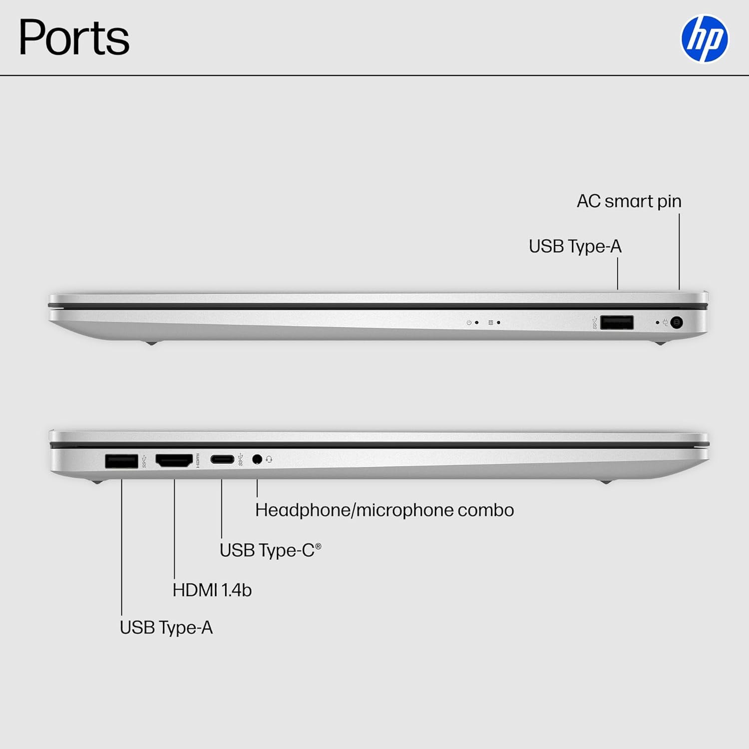 HP 17.3" Laptop Compurter for Business & Student , 8-Cores Intel i3-N305, 32 GB RAM, 2 TB SSD, Anti-Glare Display, Windows 11 Pro, Bluetooth 5.3, Silver