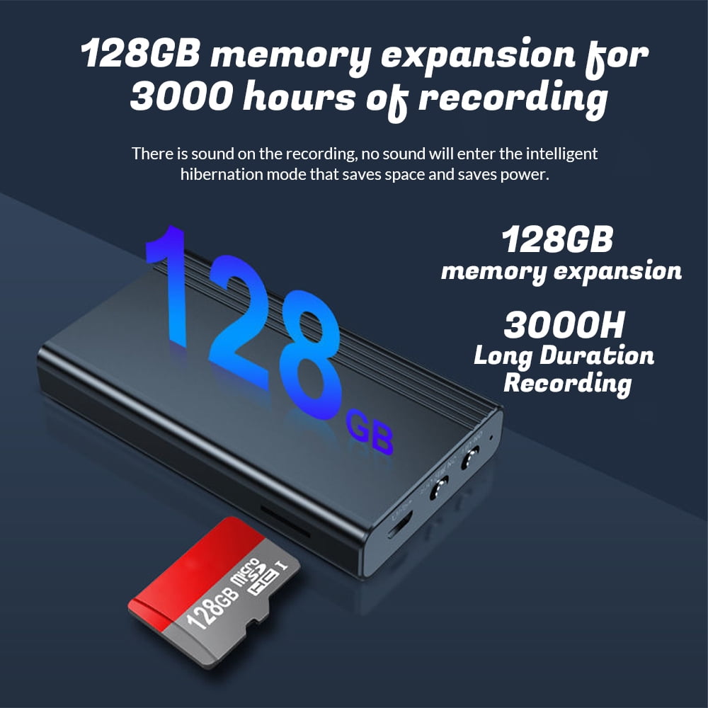 Voice Recorder with 2500mAh Battery for 400 Hours Continuous Recording,DFITO Magnetic Mini Voice Activated Recorder Perfect for Meetings, Cars,Lectures