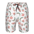 thumbnail image 4 of Kdxio Fruit Pattern Mens Casual Shorts - Drawstring Summer Beach Sports Shorts for Men, 4 of 9
