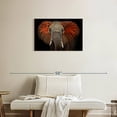 thumbnail image 2 of Elephant Stock Elephant Portrait Wall Art - Horizontal Canvas Wall Art - Living Room Wall Decor - Animal Canvas - Black And Brown Decor - 30" x 20", 2 of 8