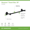 thumbnail image 6 of Symmons 583TB18BBZ Braston 18" Towel Bar - Bronze, 6 of 7