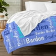 thumbnail image 6 of Custom Blanket with Name Personalized Blankets for Kids Adult Boys Girls Flannel Monogrammed Customized Blankets Throw (40''''x50''''), 6 of 6