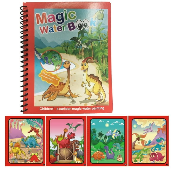 hoksml Kids Toys Magic Water Drawing Book Magic Water Reusable Doodle Board For Kids 10ml Clearance