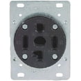 thumbnail image 2 of Eaton 1257-SP Flush Mount Dryer Power Receptacle, 3P, 4-Wire, 30A, 125/250V, Black, 2 of 2