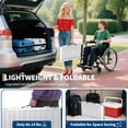 thumbnail image 4 of QinaQin 5-Foot Aluminum Folding Wheelchair Ramp, Portable Non-Slip Threshold Ramp, Suitable for Doorways, House Steps, and Electric Mobility Scooters, 4 of 8