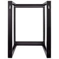 thumbnail image 3 of NavePoint 12U Server Rack with Swing Gate - 12U Wall Mount Rack for 19 Inch IT Equipment Open Frame Rack – Network Rack Wall Mount for AV & Server Equipment 18” Deep 12U Rack, Black, 3 of 6