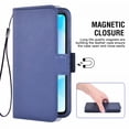 thumbnail image 4 of Cover for Huawei P30 Lite Cover, Mobile Phone Cover Compatible with Huawei P30 Lite, Mobile Phone Case Protective Cover Bag Case Fabric And Pu Leather with Credit Card Holder, Blue, 4 of 7