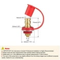 thumbnail image 3 of facefd Charging Post Professional 12V Remote Battery Power Junction Jumpers Connector Posts RV Vehicle Supplies Parts Kits Red Red and Black, 3 of 6