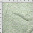 thumbnail image 4 of oneOone Velvet Light Green Fabric Ikat Dress Material Fabric Print Fabric By The Yard 58 Inch Wide, 4 of 5