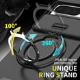 thumbnail image 3 of Allytechgroup Magnetic Case For Google Pixel 9 / 9 Pro with Slide Camera Cover, [1x Screen Protector] 360° Rotated Ring Kickstand Magnetic Car Mount Suppor Shockproof Protective Cover, Blue, 3 of 11